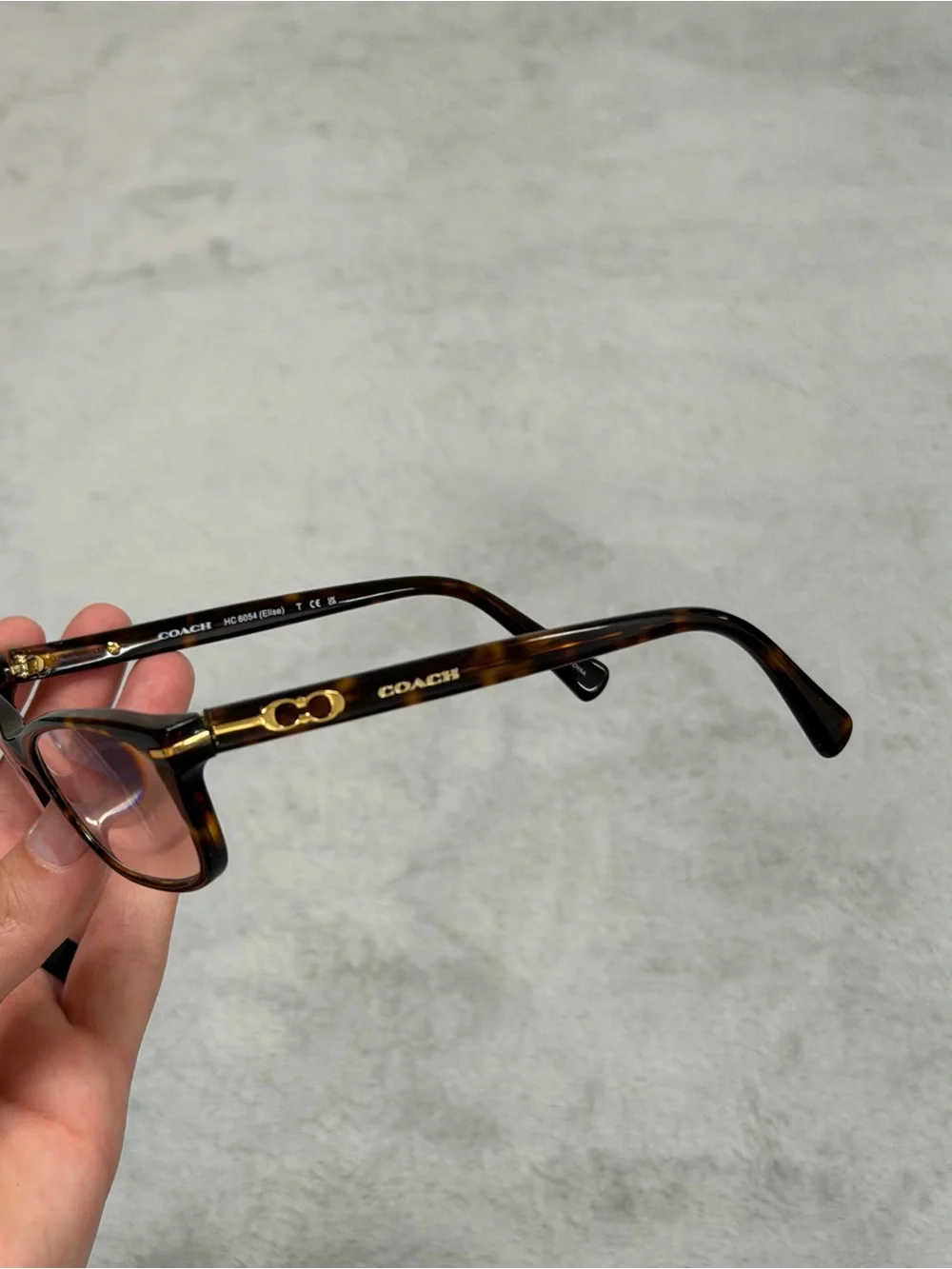 Coach Eyeglasses HC 6054 Elise 5001 Dark Tortoise Full Rim 52-16-135 FRAMES ONLY